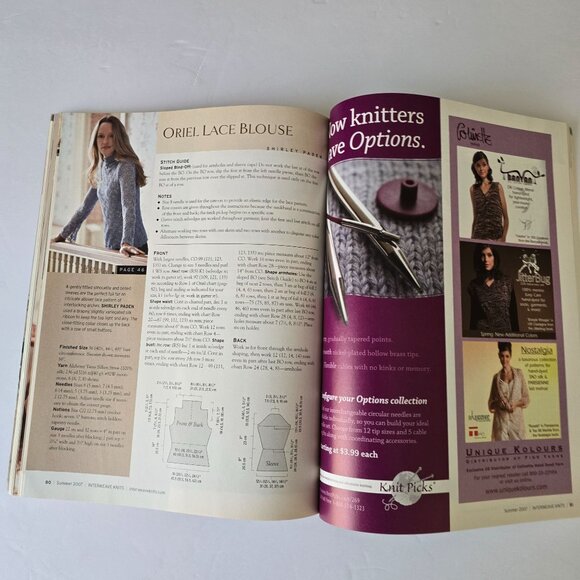 Interweave Knits Summer 2007 Magazine Featuring Knitting Patterns For Women & Ch - Picture 14 of 16
